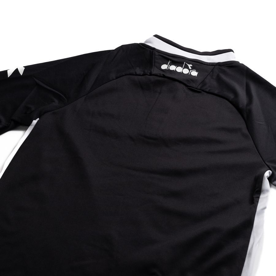 Diadora Maillot d'Entraînement Equipo Pro 1/2 Zip - Noir/Blanc Enfant