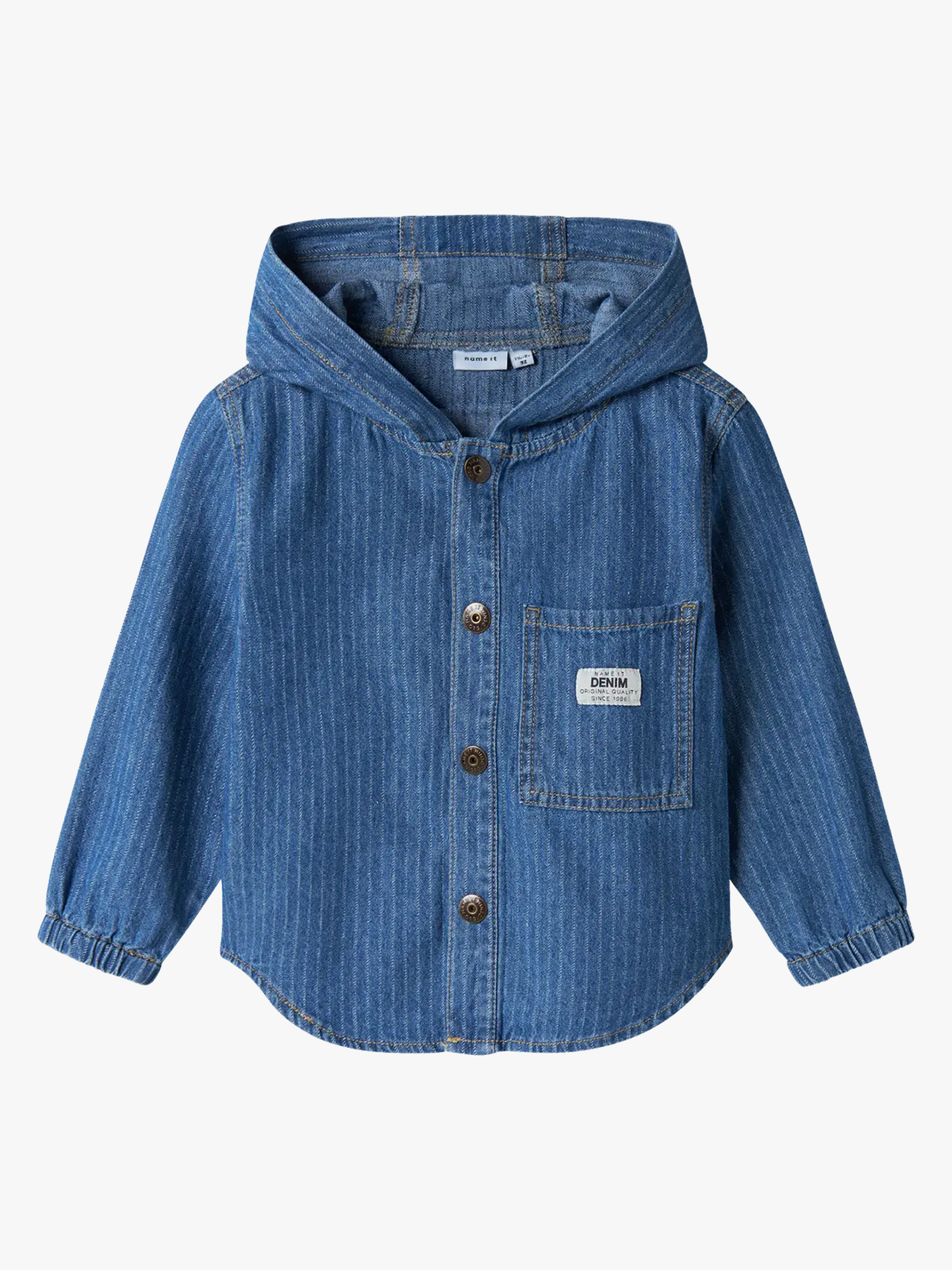Peter Oz Denim Long Sleeve Hood Shirt