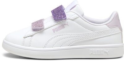 Puma Smash 3.0 Glitter Velcro V PS Sneakers, Hvit
