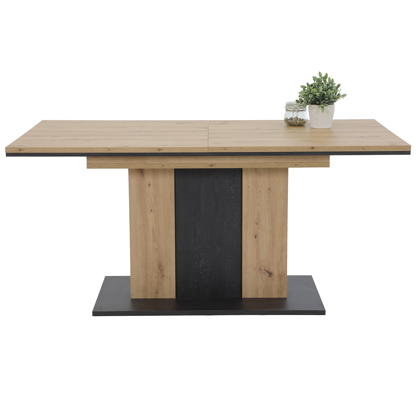 Esstisch - Artisan Eiche-Burned Wood - ausziehbar bis 210 cm
