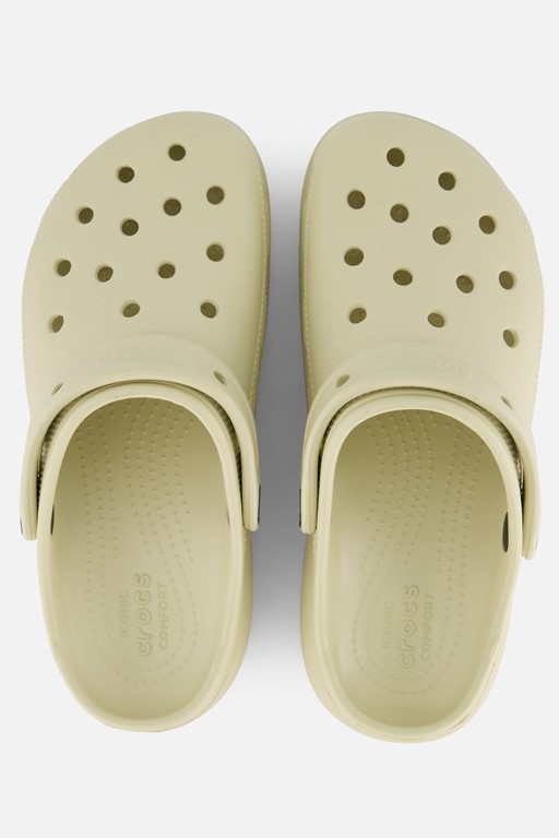 Crocs Classic Platform Clog W Slippers beige