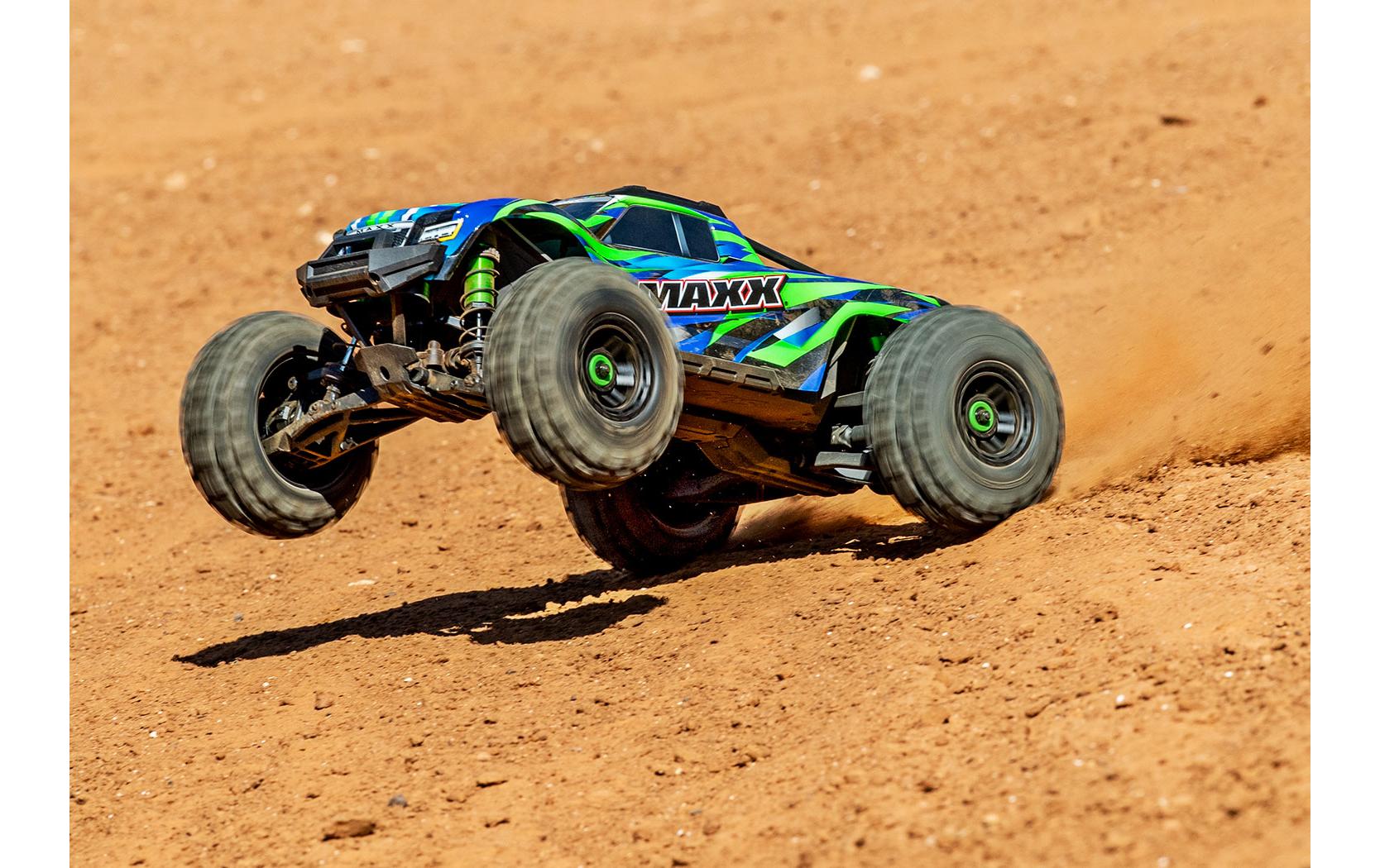 Monster Truck WideMaxx Grün ARTR 1:10<br>Verbreiterte Version des 4WD Brushless Truck «Maxx»
