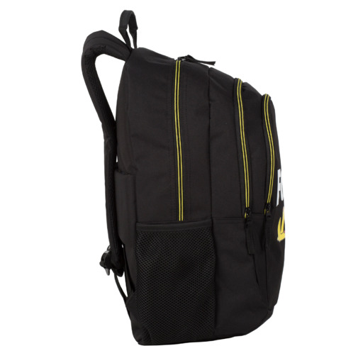 Mochila escolar Fortnite Crazy Banana com dois compartimentos, adaptável para carro.