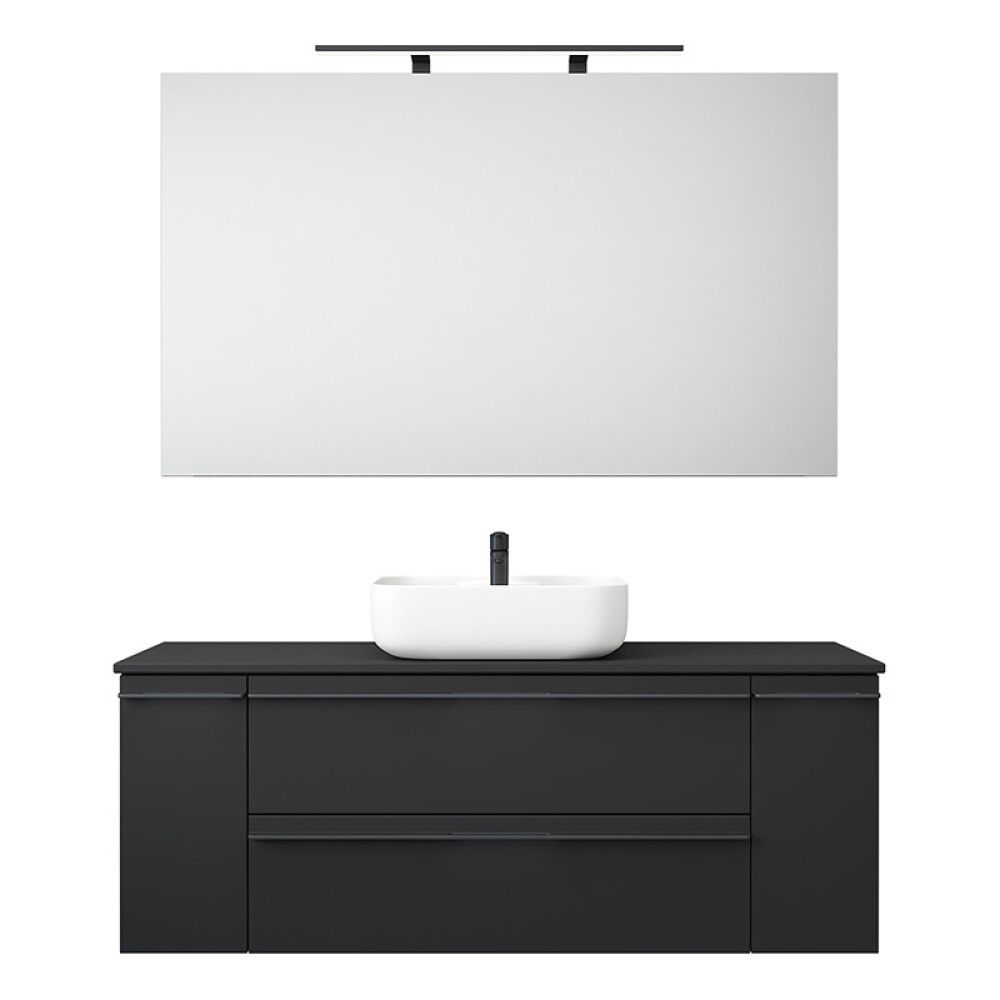 BADEROMSMØBEL CAMARGUE SKÄRGÅRD IQ SETT 14 SVART 150,8CM