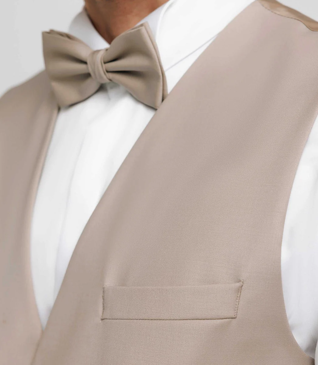 Gilet de costume beige