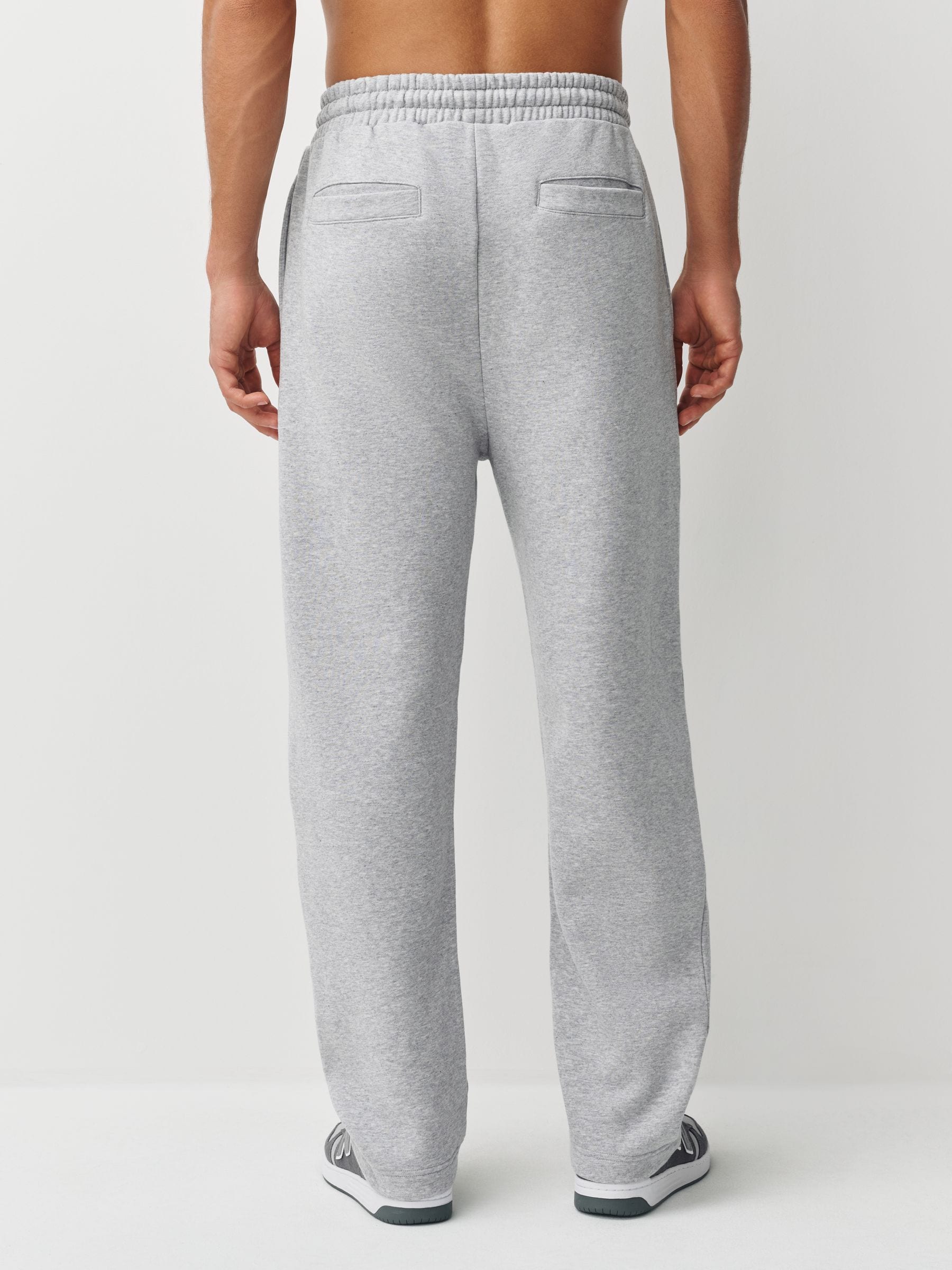 Grijs gemêleerd/marineblauw - Straight Fit Cotton Rich Jersey Joggers 2 Pack