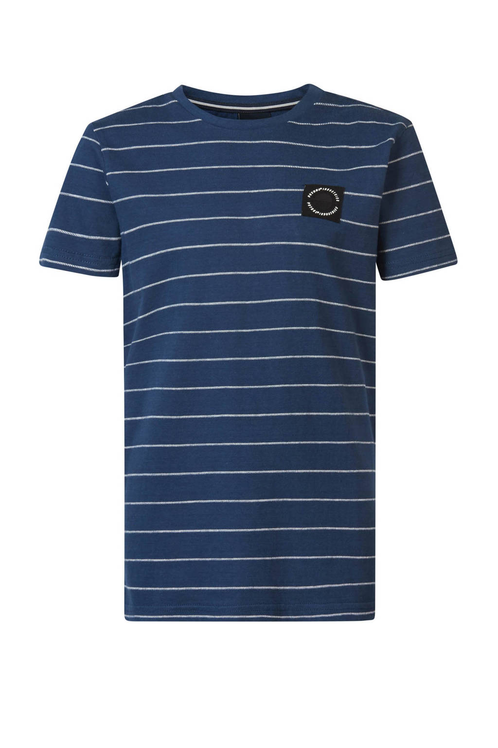 Petrol Industries gestreept T-shirt donkerblauw