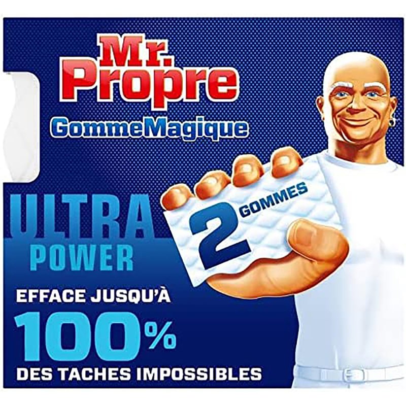Eponge gomme magique Ultra Power - Mr Propre - Paquet de 2