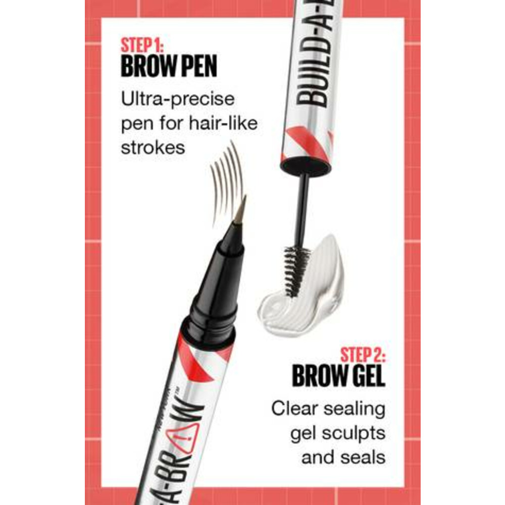 Maybelline Build-A-Brow Wenkbrauwpotlood en Gel 262 Black Brown