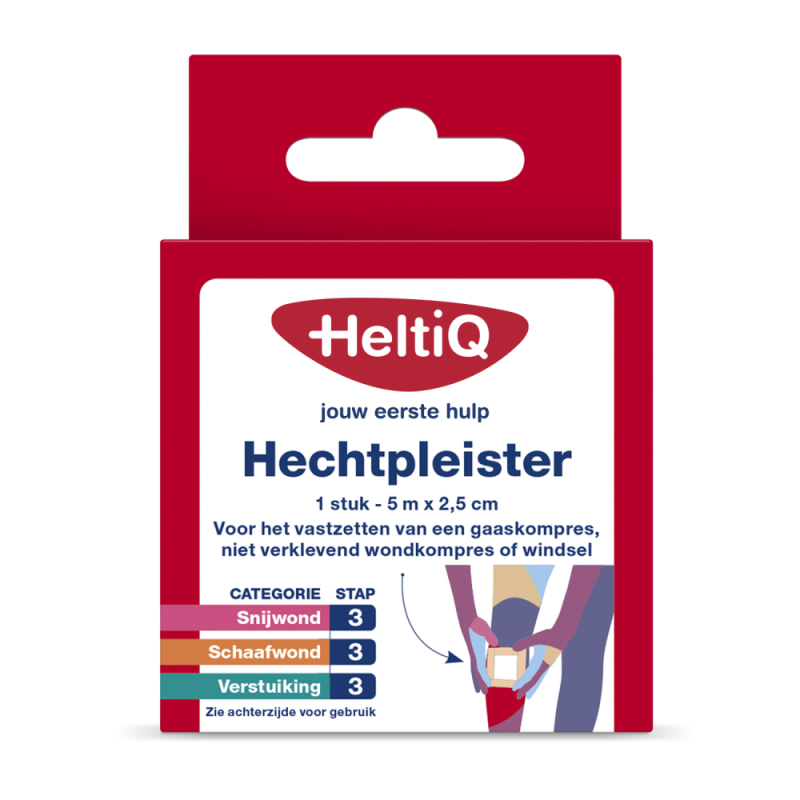 Heltiq Hechtpleister 2.5 cm x 5 m 1st