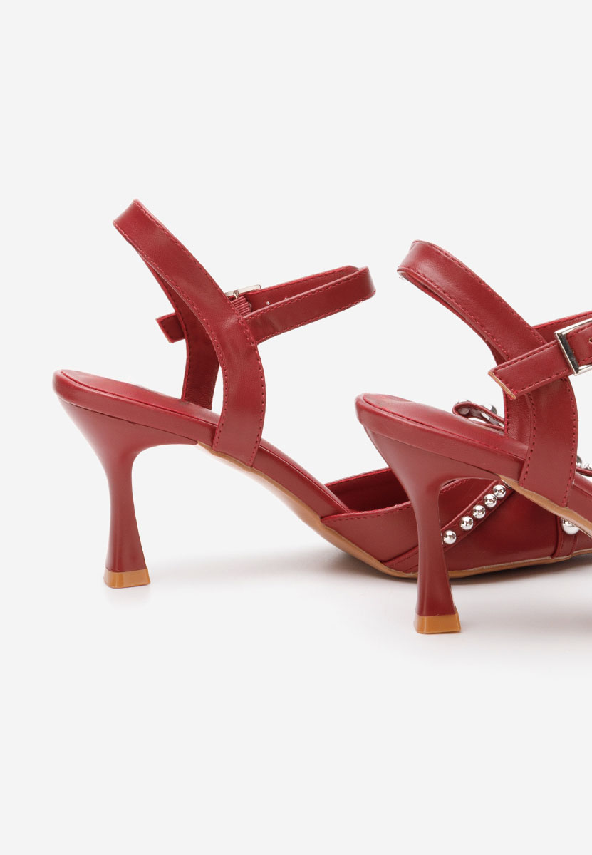 Chaussures slingback rouges Ladera