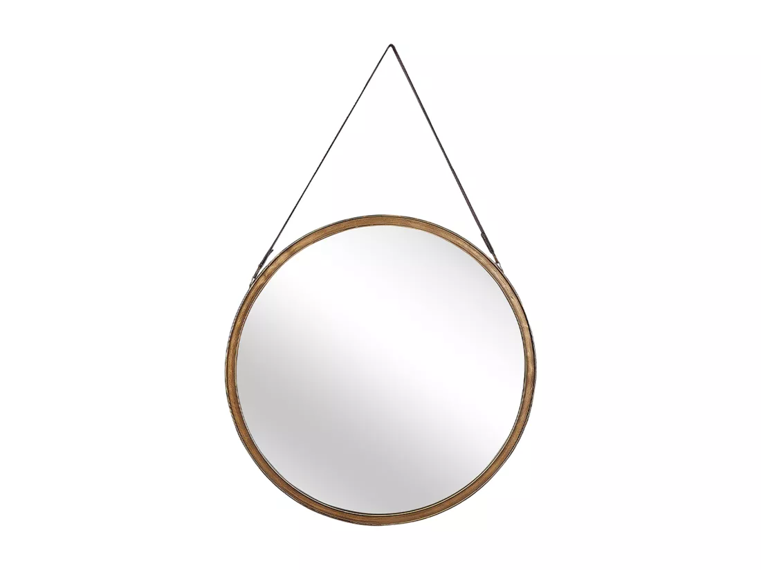Miroir AUTUN 60 cm 60 cm Métal Doré