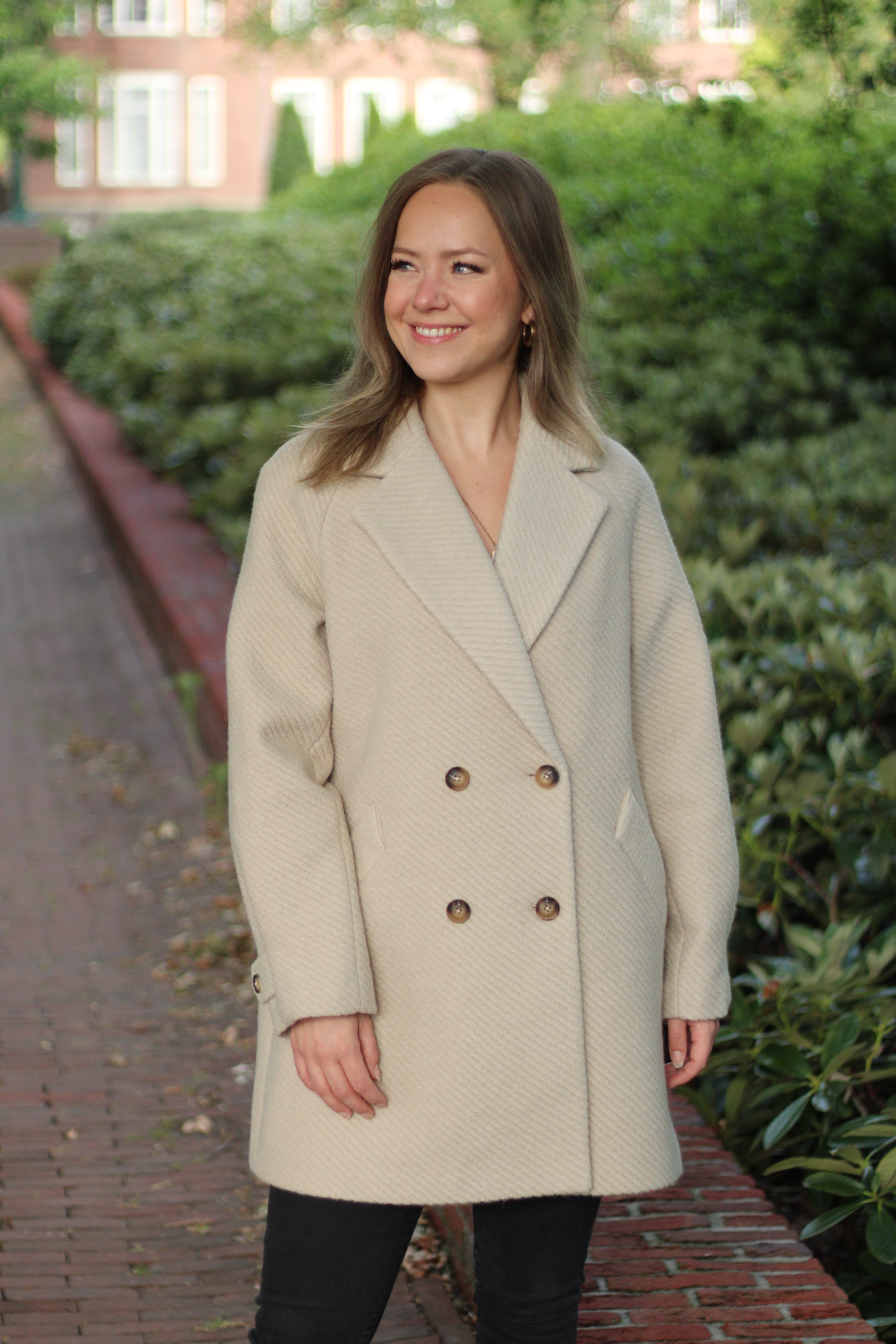 Rino & Pelle - Serena Double Breasted Coat - Green Mist
