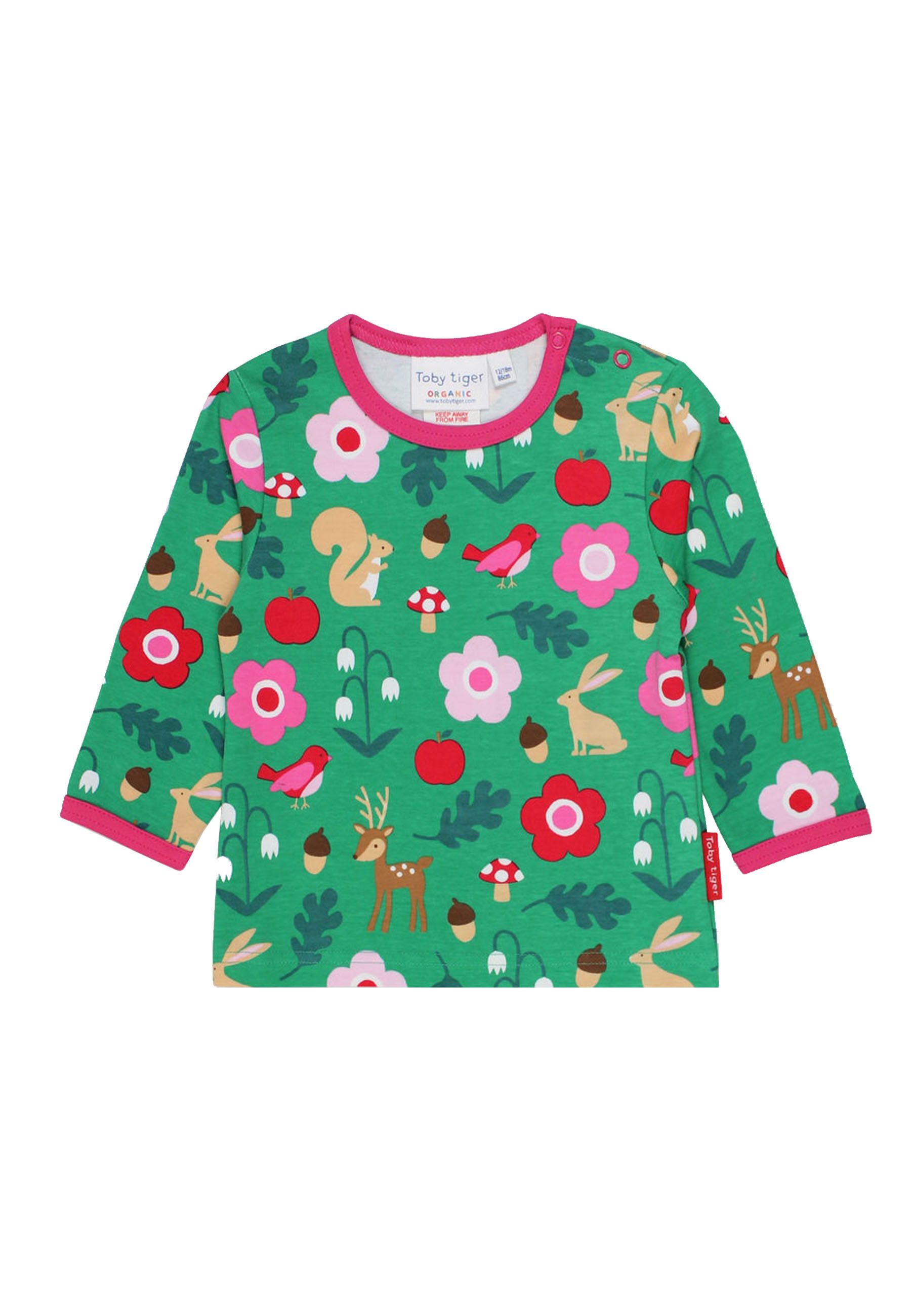 Toby Tiger Langarmshirt mit Wald Print