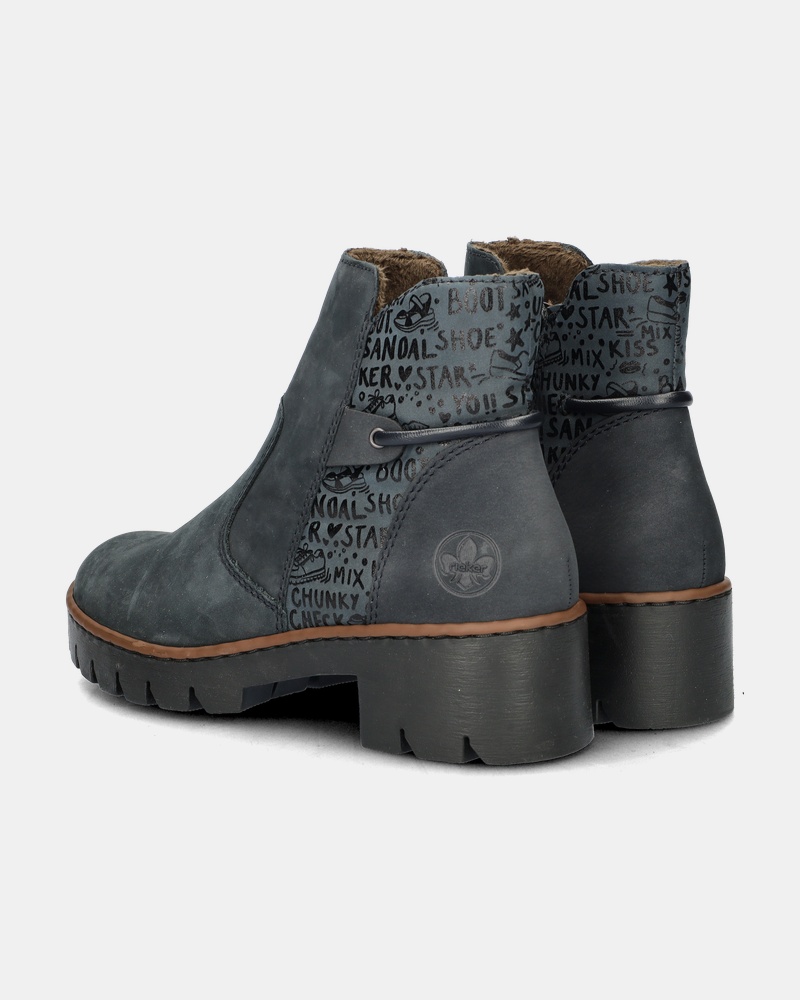 Rieker Enkellaarsjes  - blauw