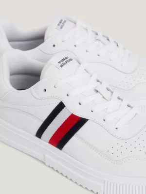 Tênis Signature Tape com cadarço e sola cupsole