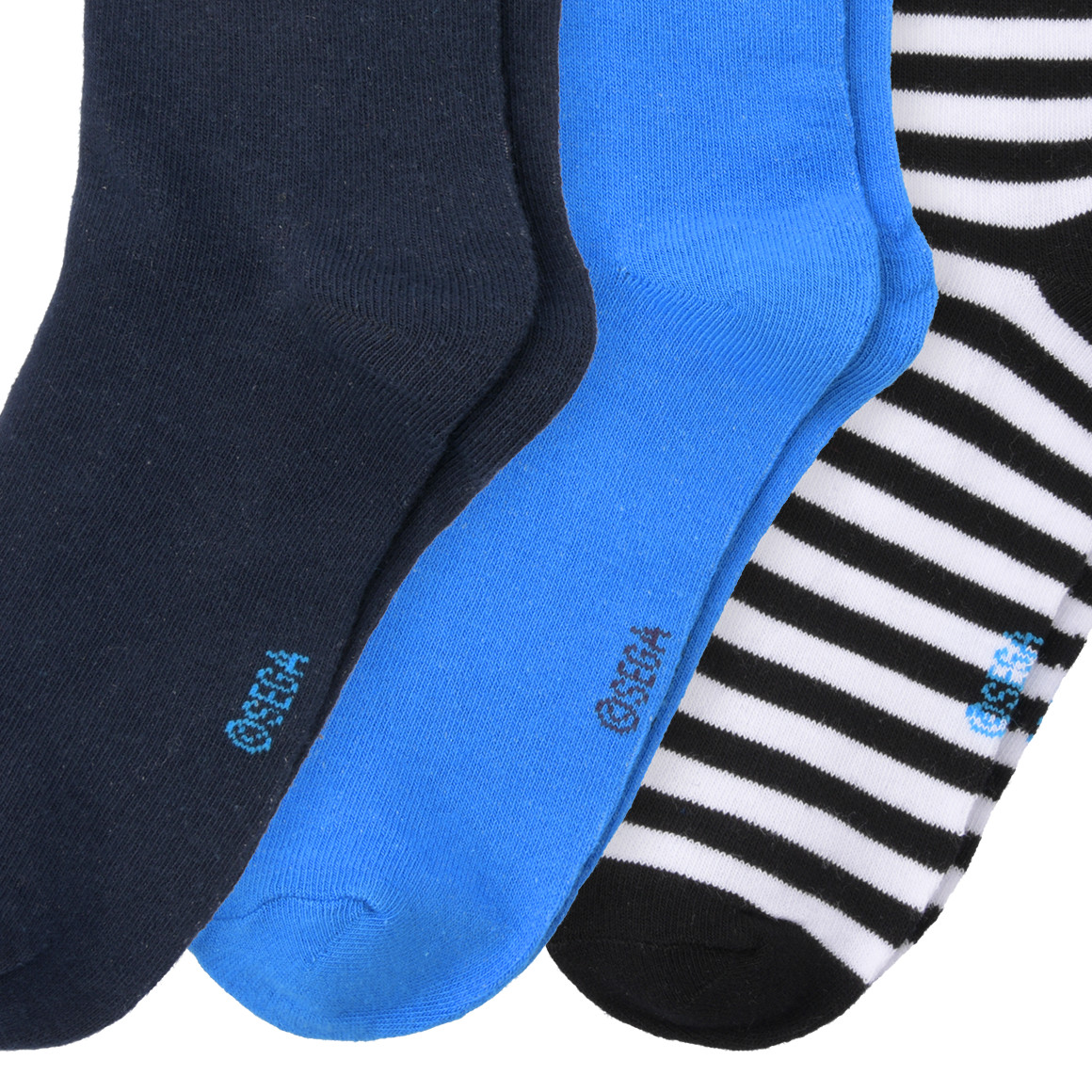 Topolino 3 Paar Sonic Socken im Set dunkelblau / blau / weiss