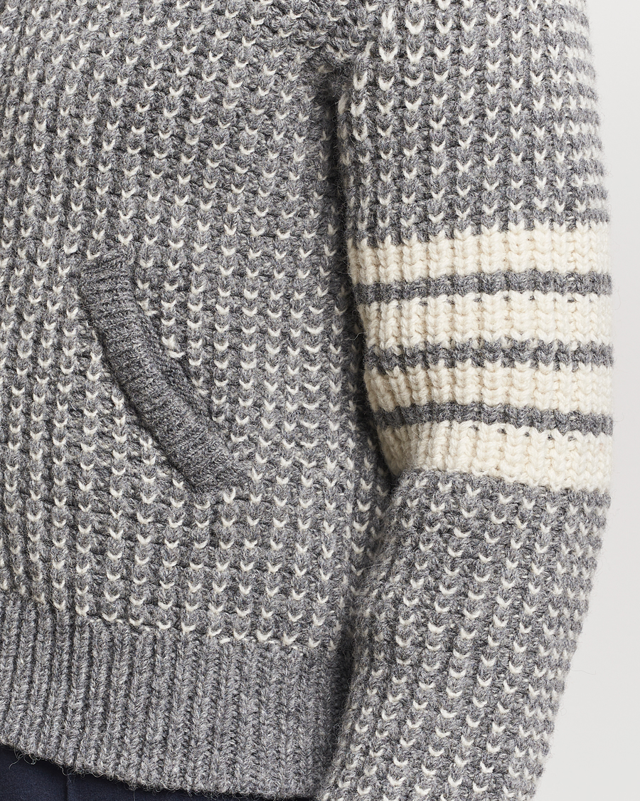 Thom Browne Irish Wool Bomber Jacket Medium Grey