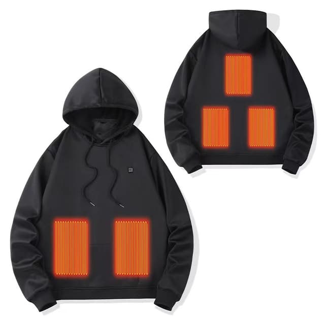 5 Zone Opvarmet Vest Sort L