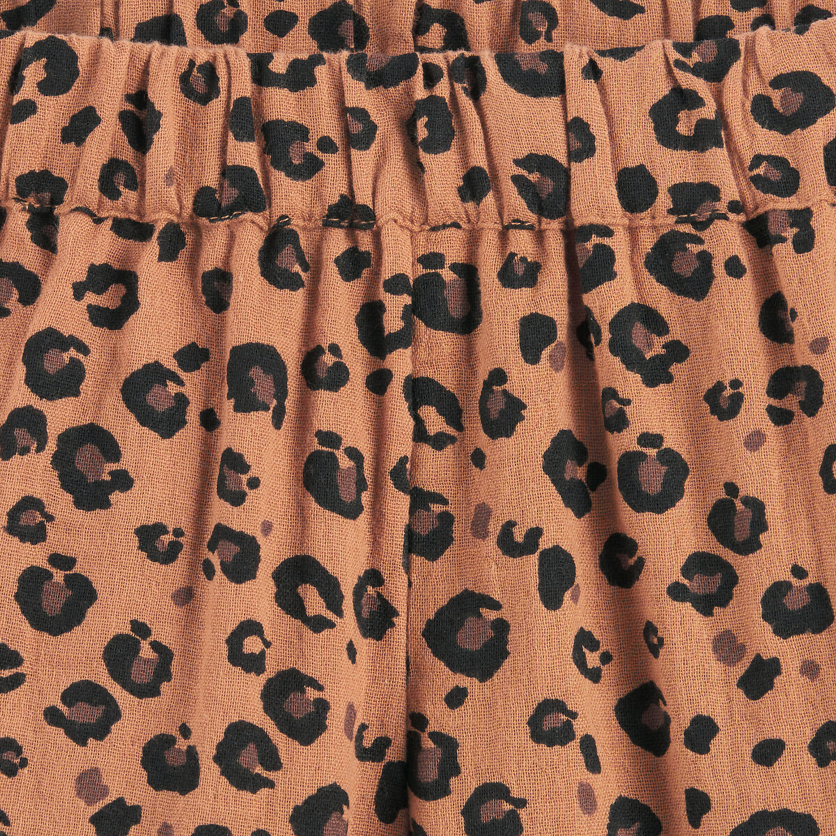 COLEÇÕES LA REDOUTE<br>Calças pantalonas Tetra com estampa de leopardo