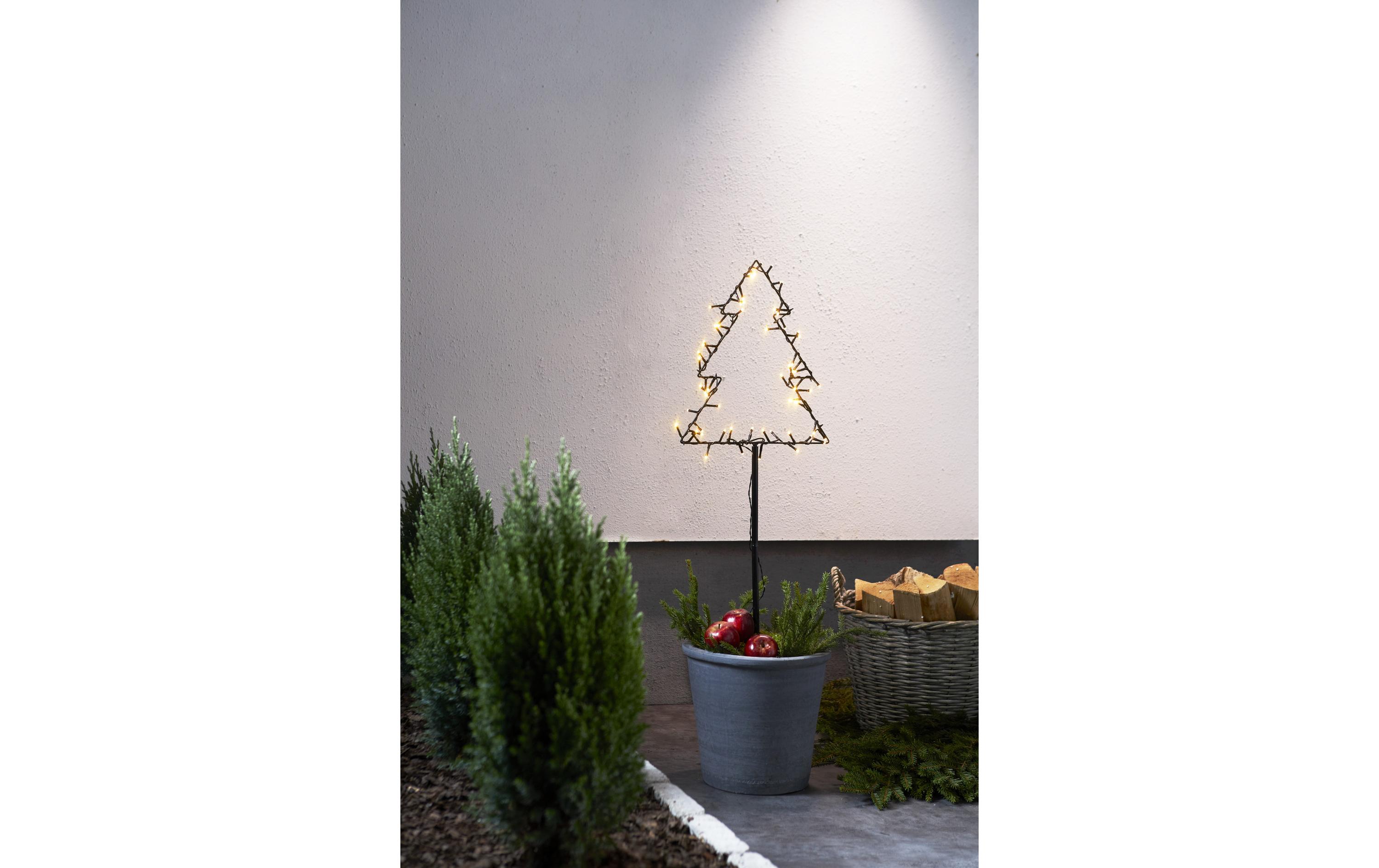 Aussendekoration Baum 32 x 90 cmTanne mit Erdspiess