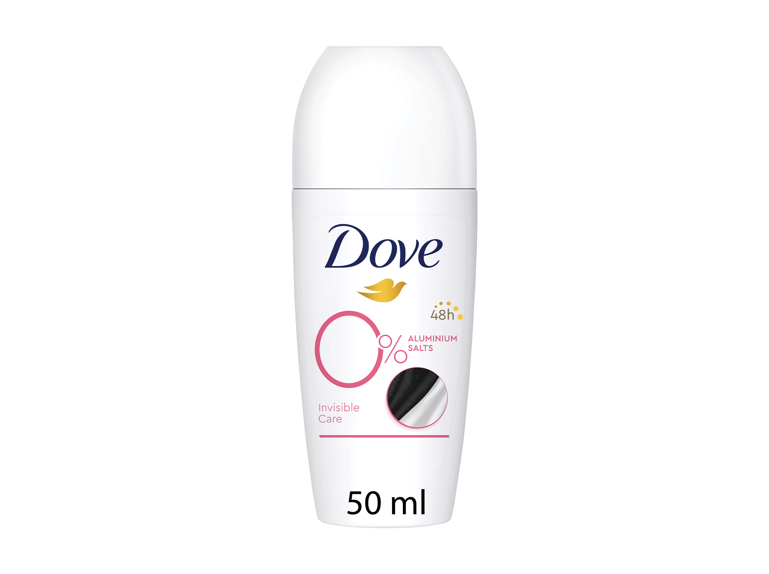 DEO ROLL-ON DOVE INVISIBLE CARE 0% ALUM 50ML