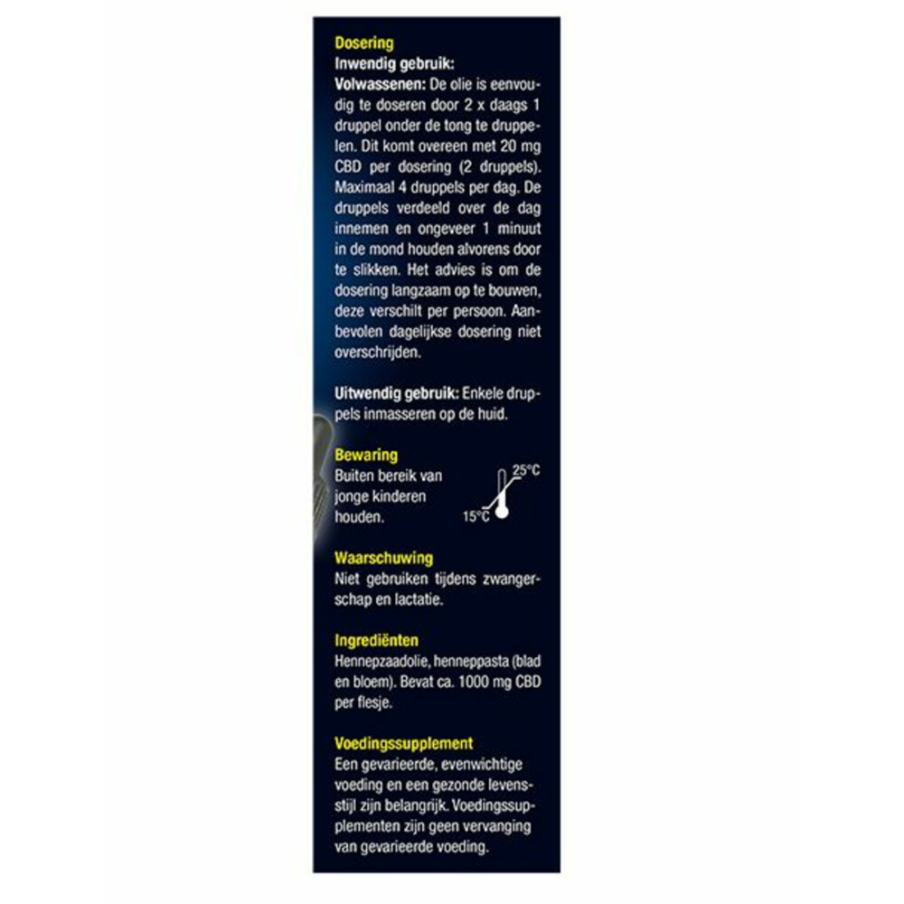 Lucovitaal CBD Cannabidiol Olie 20%5 ml