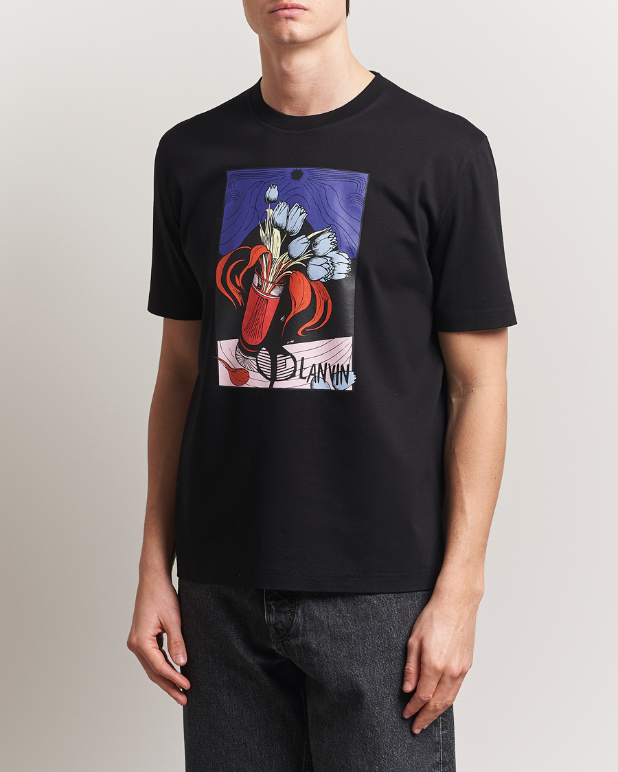 Lanvin Vase Print T-Shirt Black