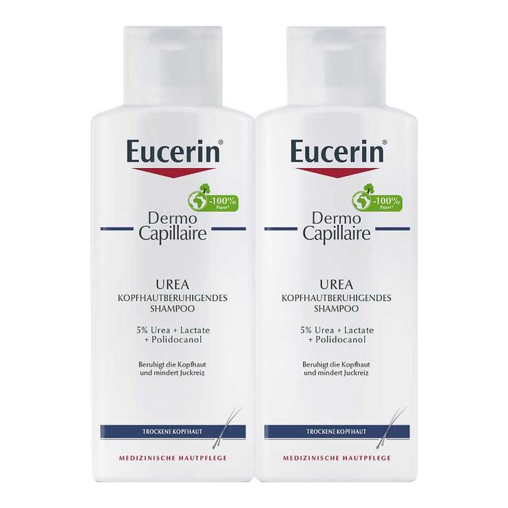 Eucerin Dermocapillaire kopfhautberuhigendes Urea Shampoo, 2X250 ml