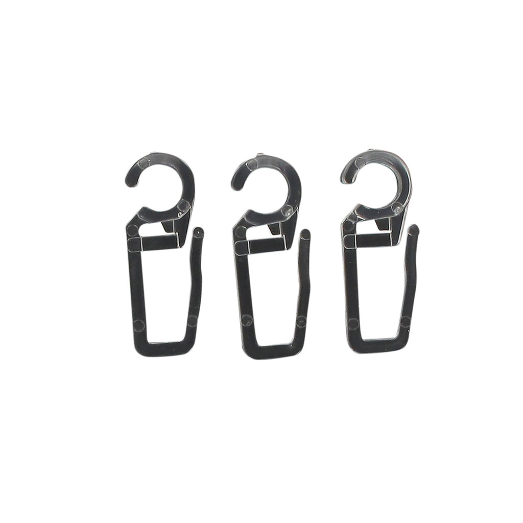 Lot de 10 agrafes plastique transparent D 28mm