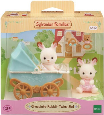 Sylvanian Families Lekesett Sjokoladekanin Tvillingsett