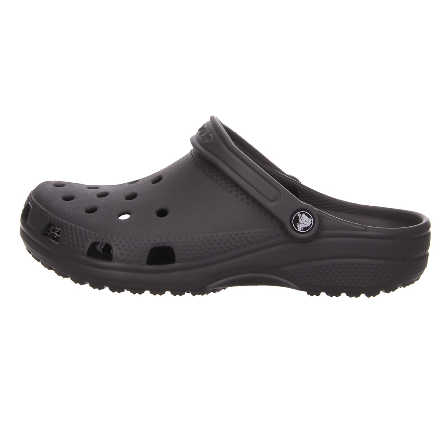 Crocs Pantolette grau grau