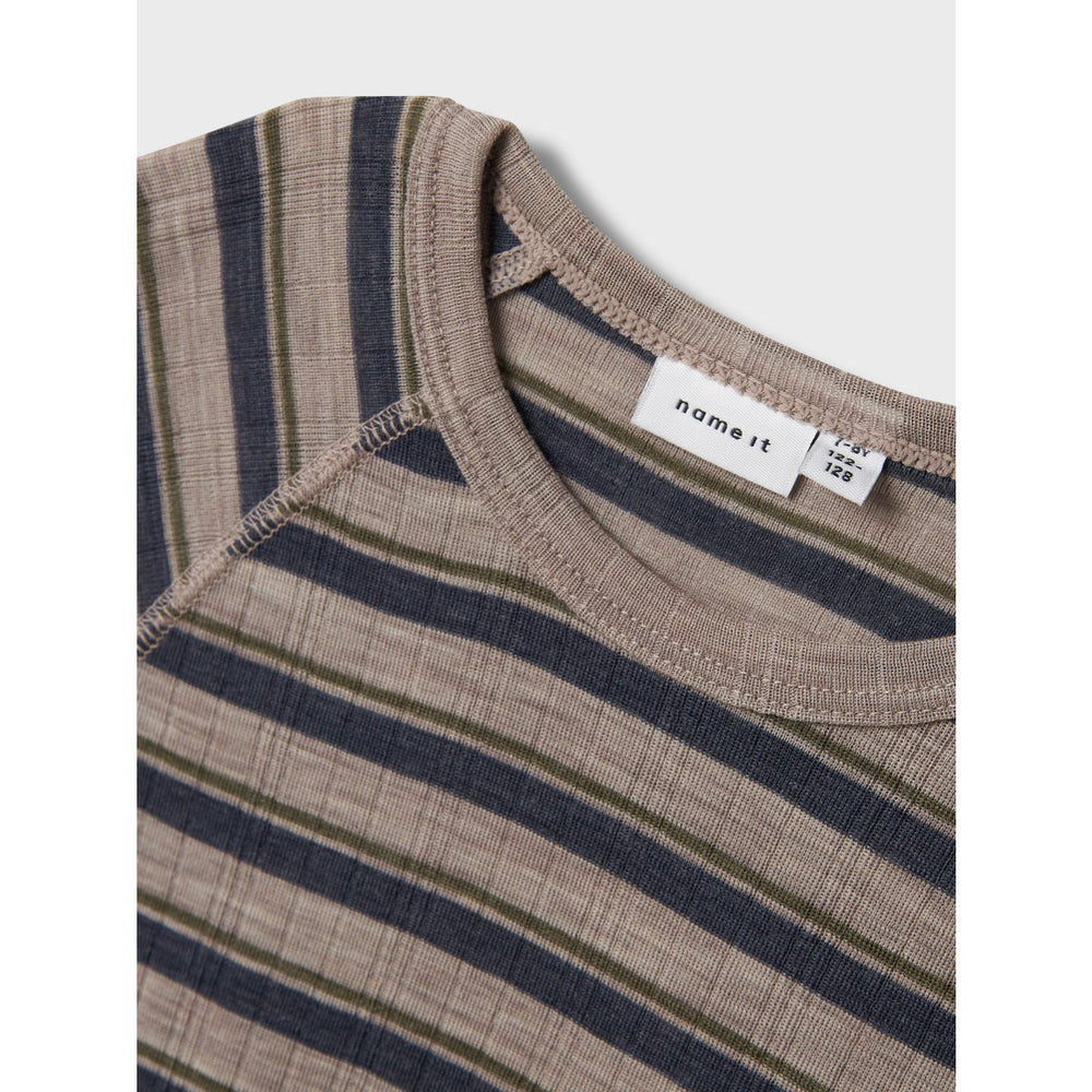 Køb Name It Satellite Ombre Blue Nkmwang Uld Needle Ls Top Stripe