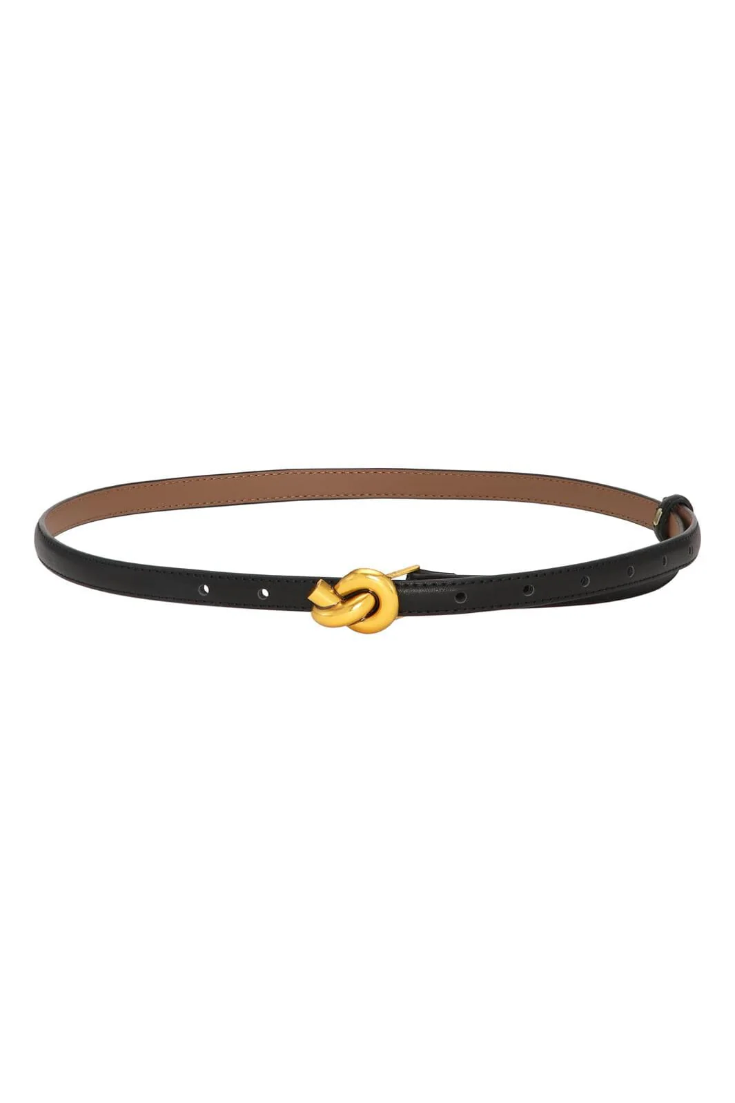 Plissé Copenhagen Knot Belt black