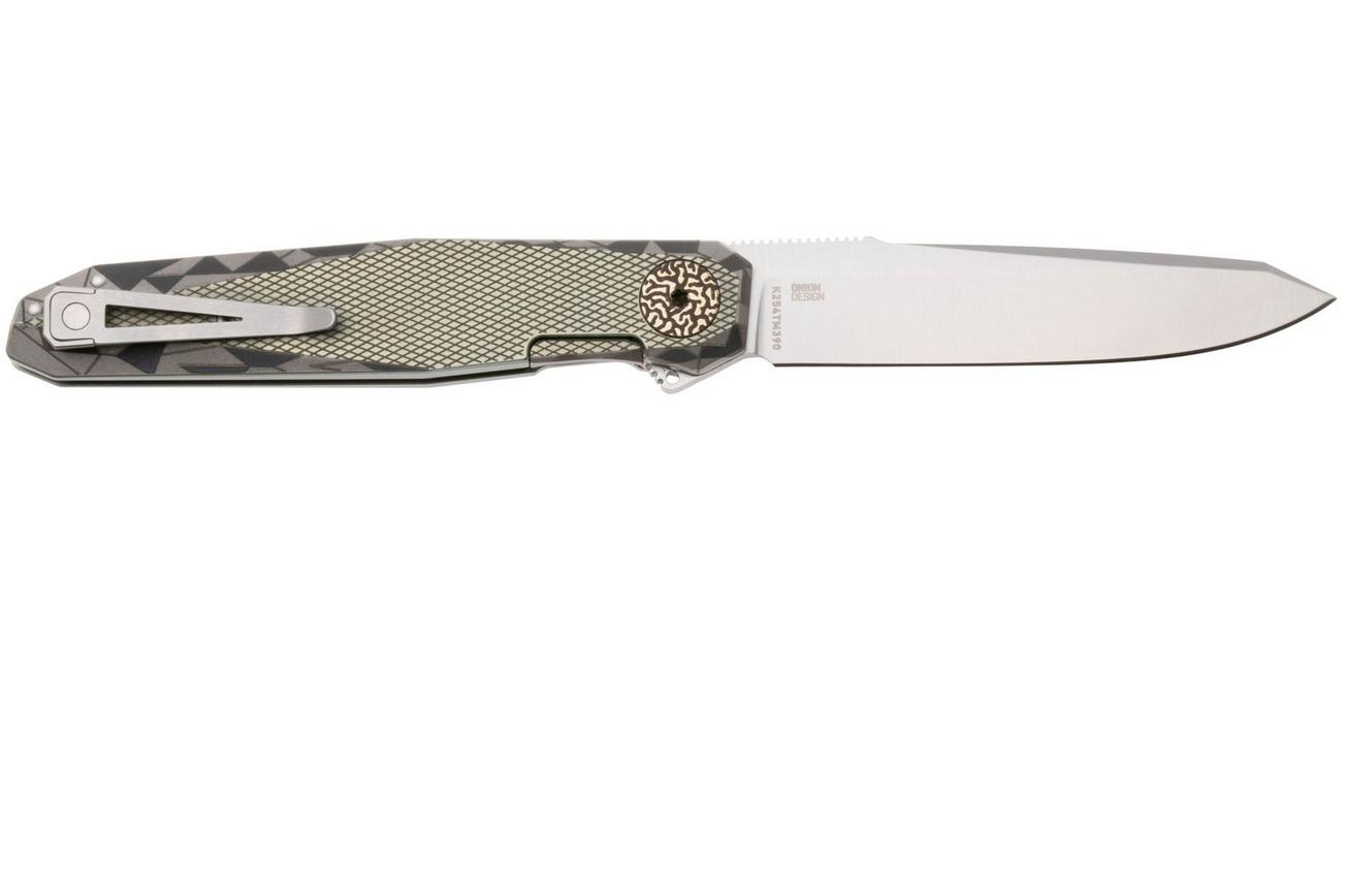 CRKT Facet K254TM390 Satin M390, Viral Titanium, zakmes, Ken Onion design