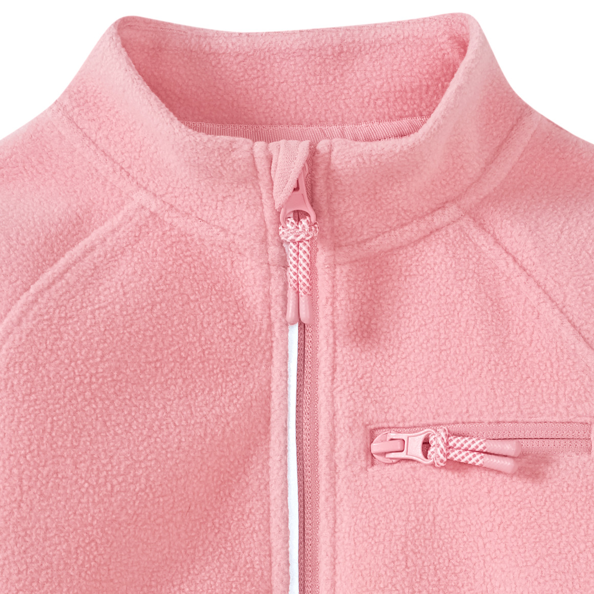 Topomini Baby Fleecejacke mit Reflektor rosa