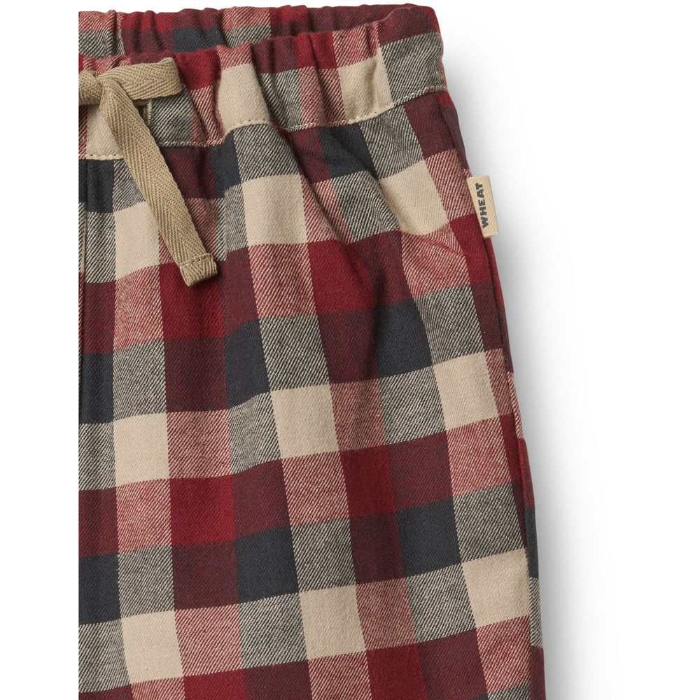 Køb Wheat Red Blue Check Bukser Lined Arne