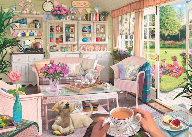Te huset Puslespill 1000 brikker, Ravensburger