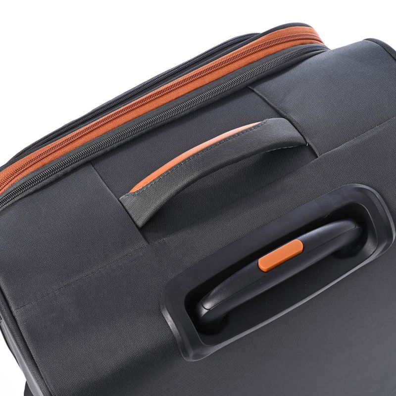 Lot de 3 valises souples 345 Extensibles 55, 67 et 79 cm Gris foncé