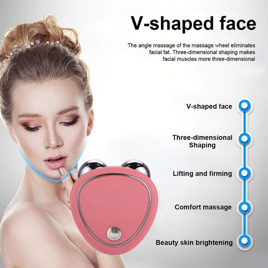 HOMTEC - USB oplaadbare reisgezichtsmassager