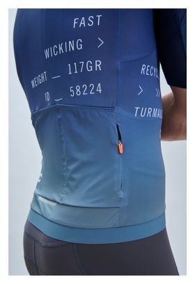 Maillot Manches Courtes Poc Pristine Print Dégradé Bleu