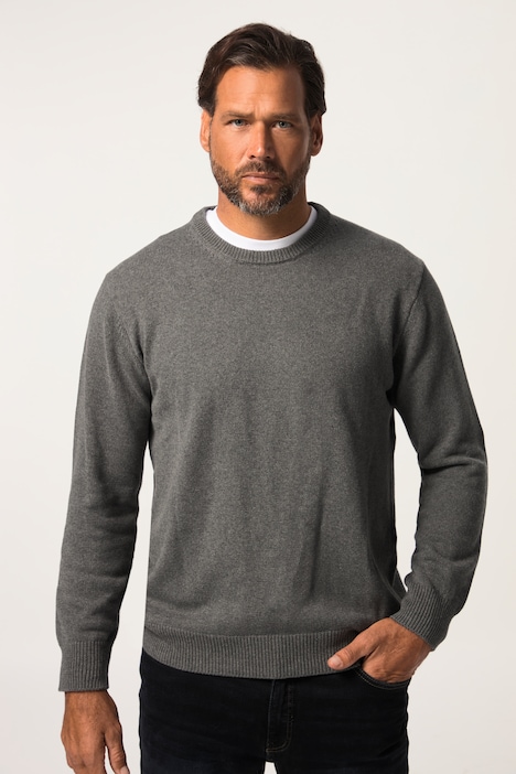 Pullover, runder Ausschnitt, JP1880-Stick, Baumwolle