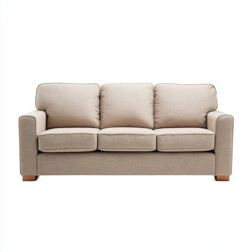 3-Sitzer-Sofa Stoff 200x85x90 cm - Beige - Modernes Design