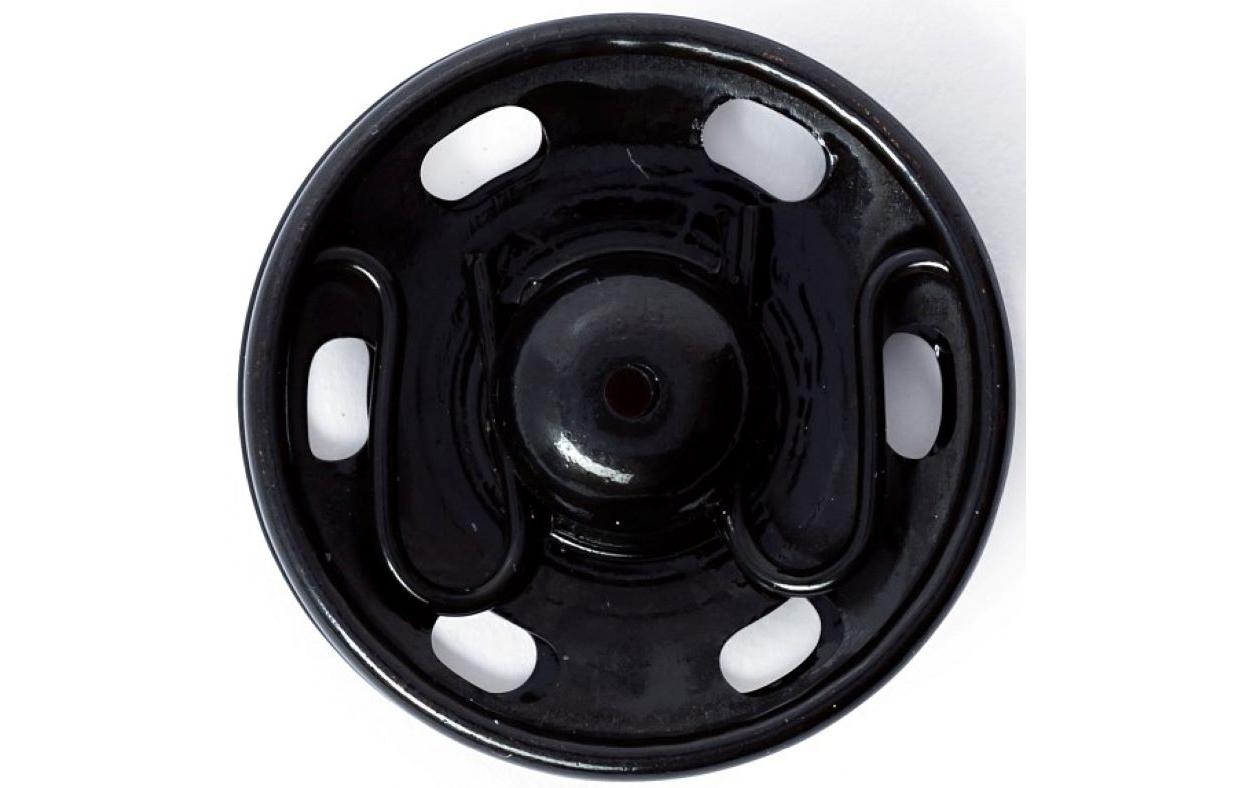 Druckknöpfe Ø 21 mm, Schwarz, 3 StückStylishe Annähdruckknöpfe, nickelfrei