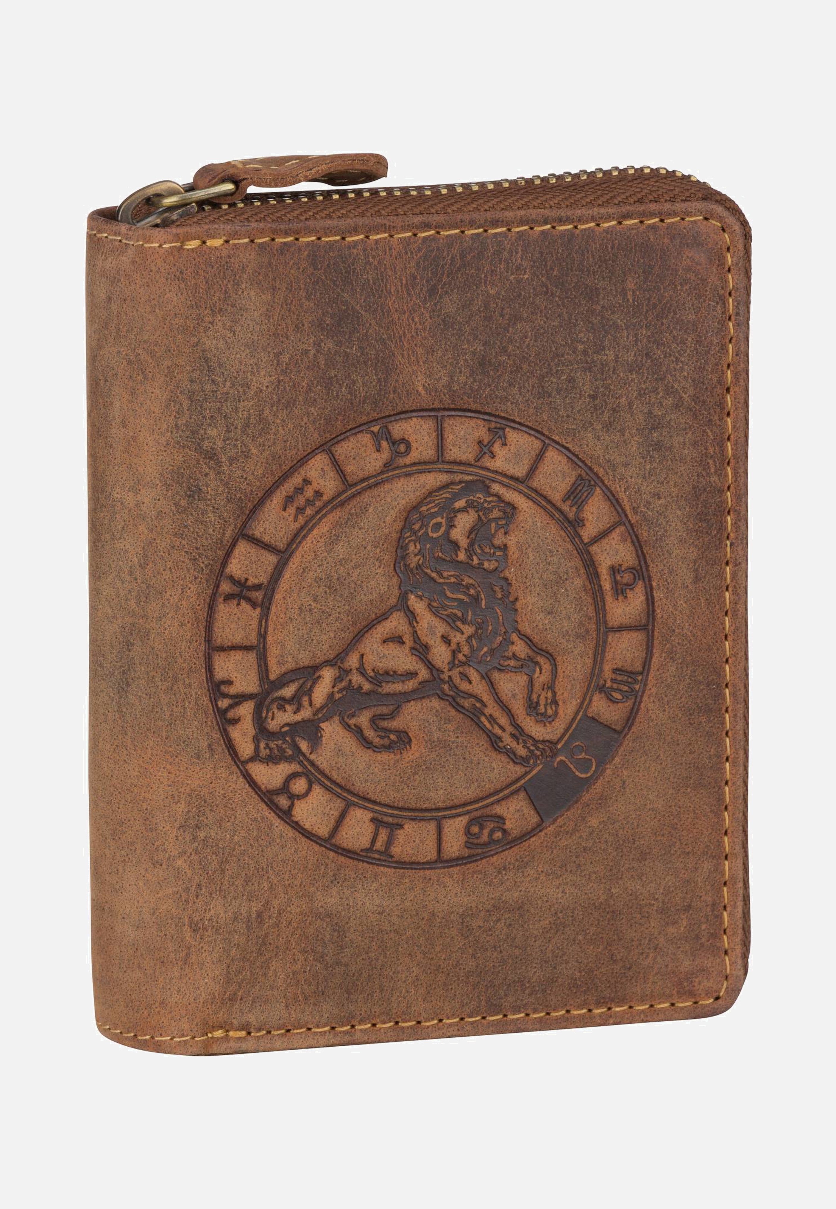 Vintage 821A Sternzeichen Löwe - Portemonnaie