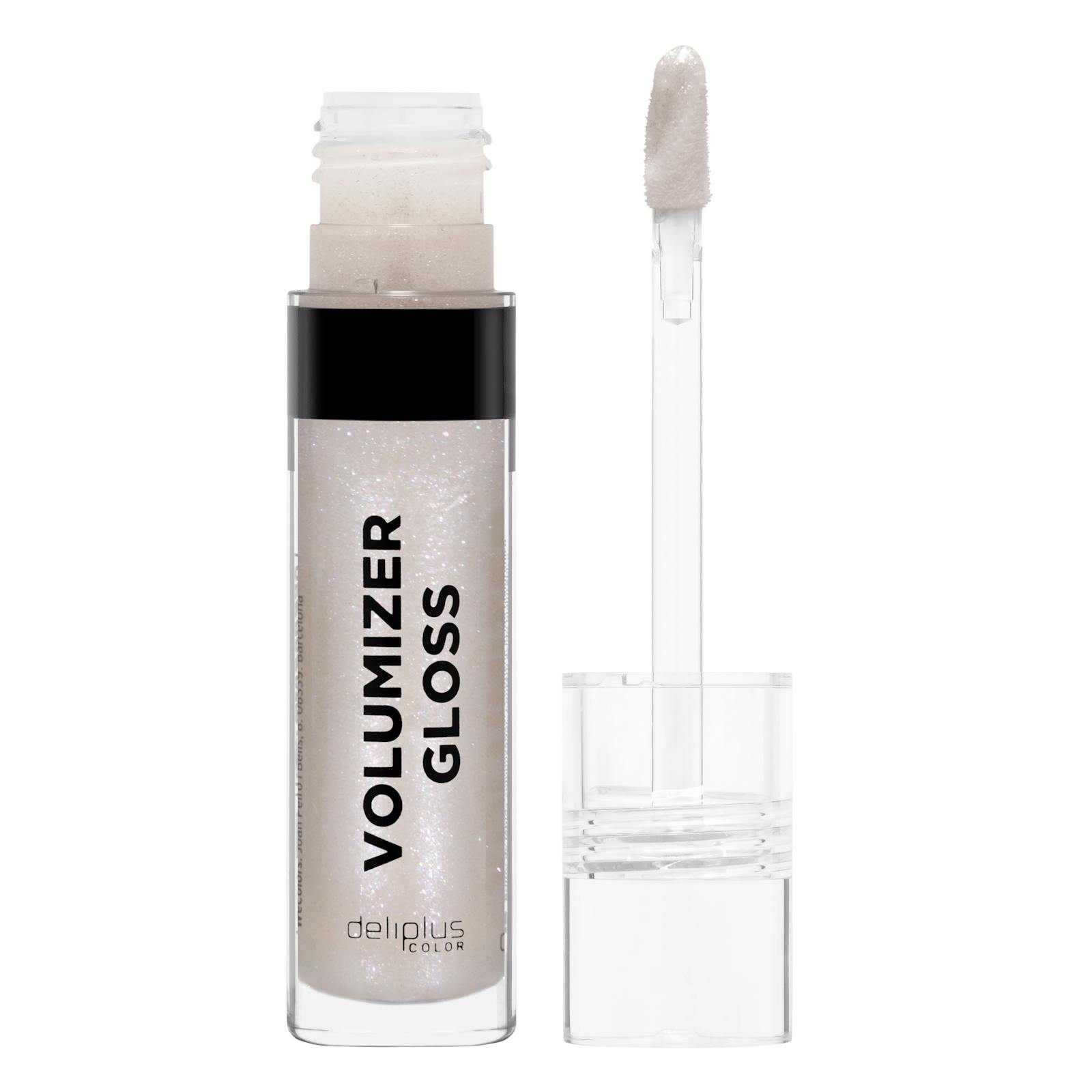 Deliplus Volumizer Gloss 07 Brillant à lèvres transparent avec paillettes