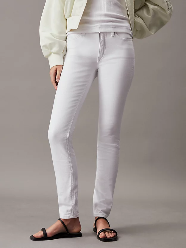Calça jeans skinny de cintura média