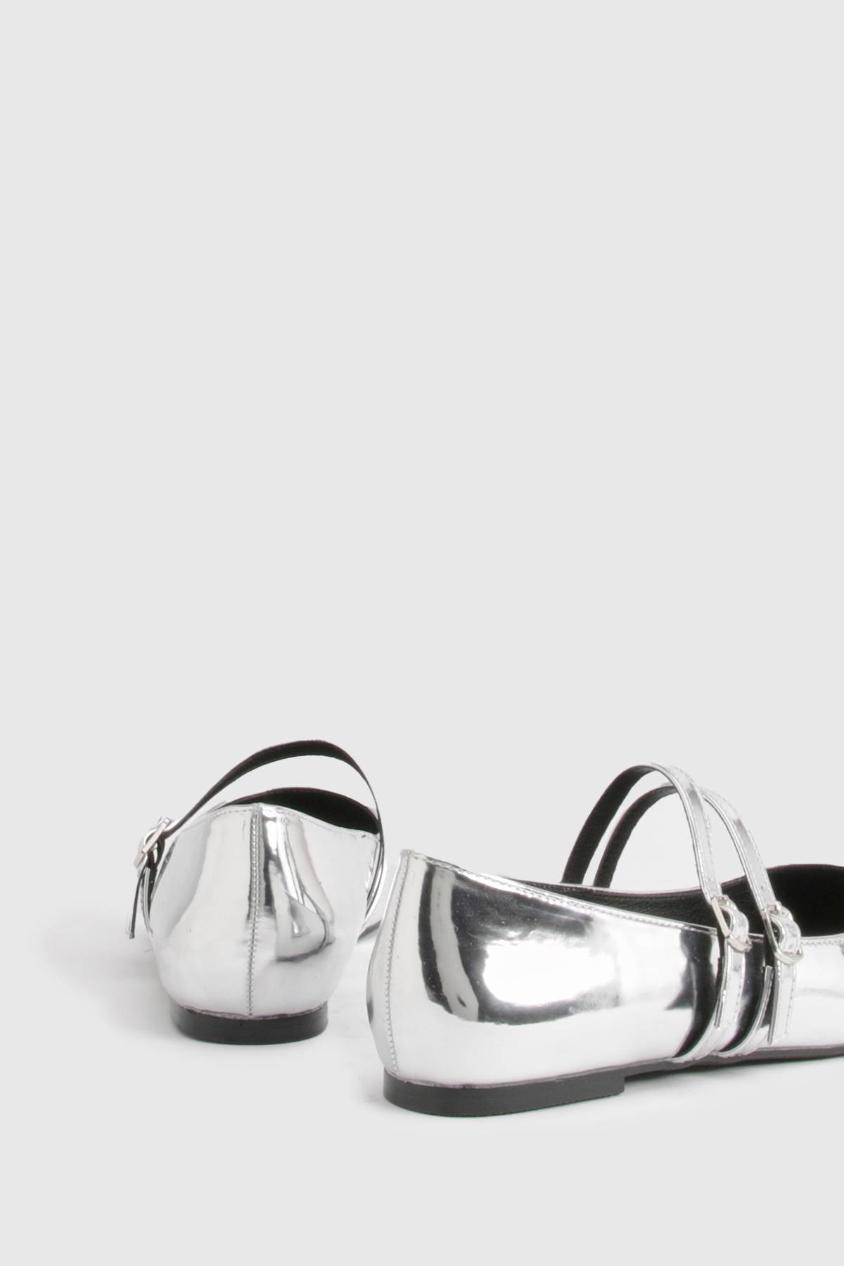 boohoo Ballerines Mary Jane à double bride pour pieds larges