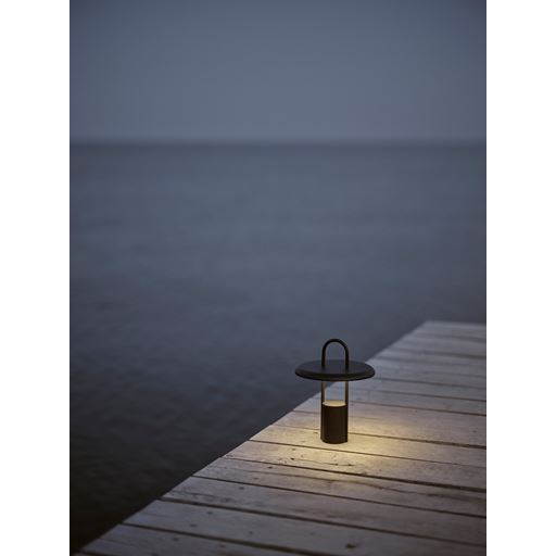 Stelton Pier Portable LED Lampe, Sort