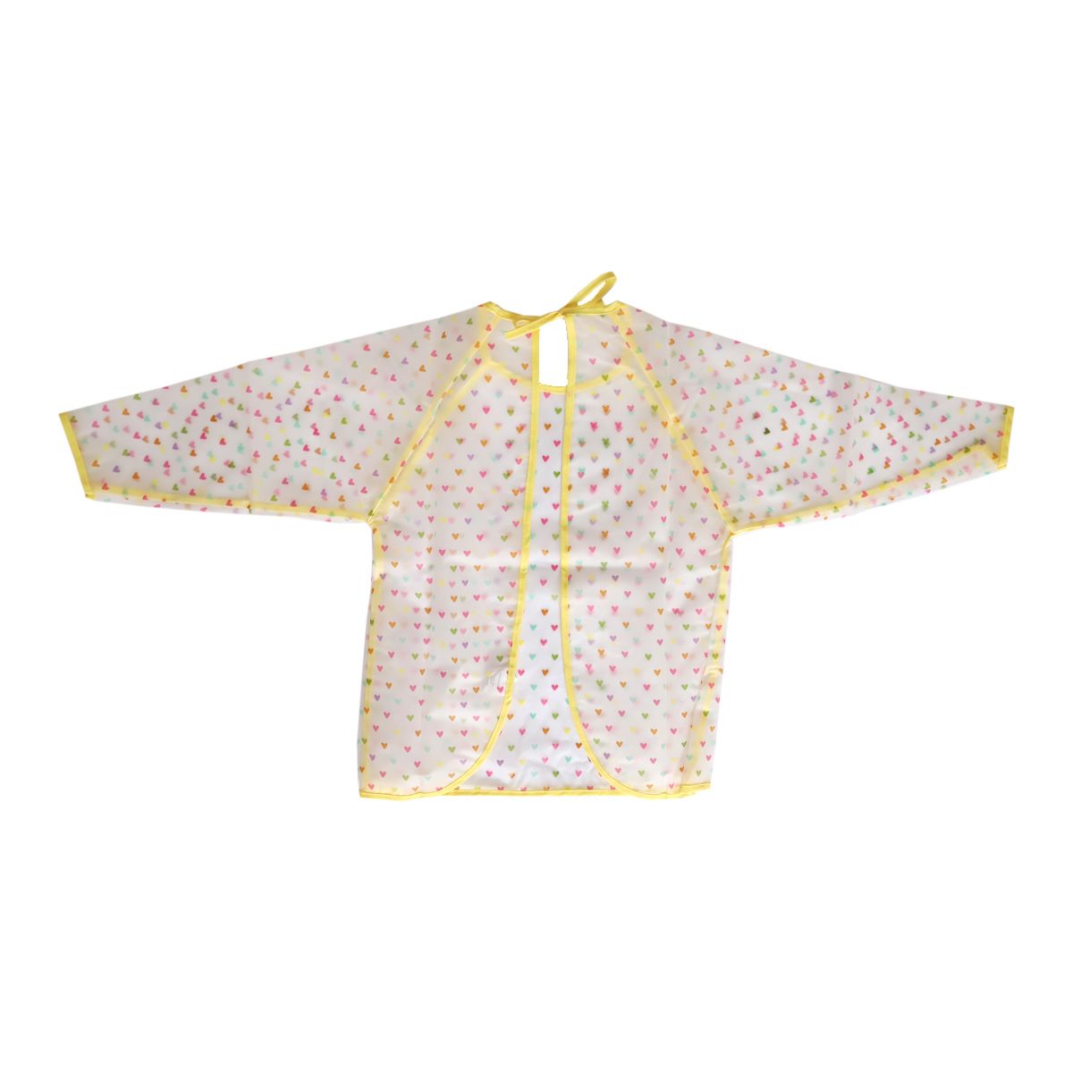 Bavoir tablier manches longues cœurs multicolores 3-5 ans Petit toi